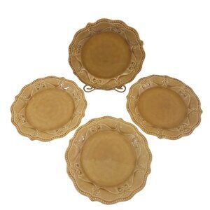 The Pioneer Woman Paige Crackle Glaze Amber Salad Luncheon Plates – Set of 4